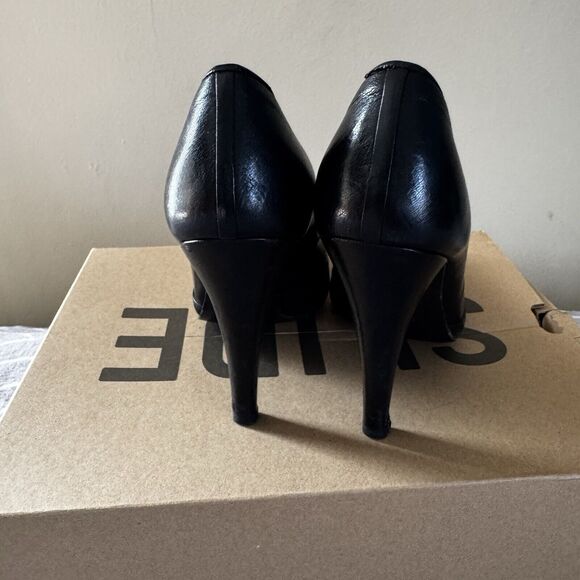 Pedro Garcia España High Black Women's Heels Sz 37 (US 6.5) - Picture 3 of 12